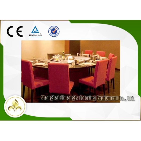 10 Seat Circle Induction / Electric Teppanyaki Grill Table With Ventilation System