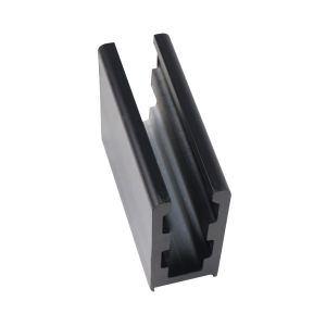 10-18mm Glass Fenced Geosyncline Customizable Aluminum U Channel for Glass