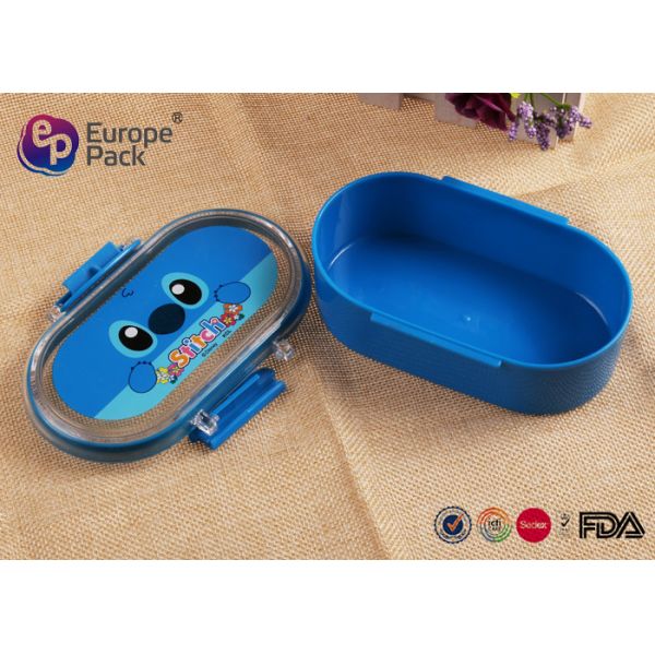 Buy Customized Cute Pattern Childrens Plastic Lunch Boxes Non Toxic Square Locked at wholesale prices