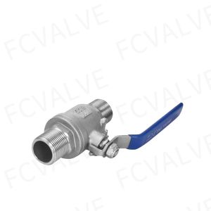 2PC M/M Threaded Stainless Steel 304 Ball Valve with Floating Ball Customized