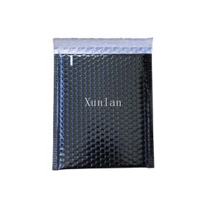 Black Metallic Shipping Envelopes , 4 * 6 Inch Bubble Shipping Envelopes