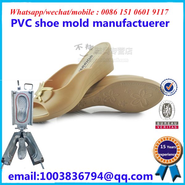 Steel PVC Shoe Upper Mould Two Colors 30 - 49 Wide Size Range