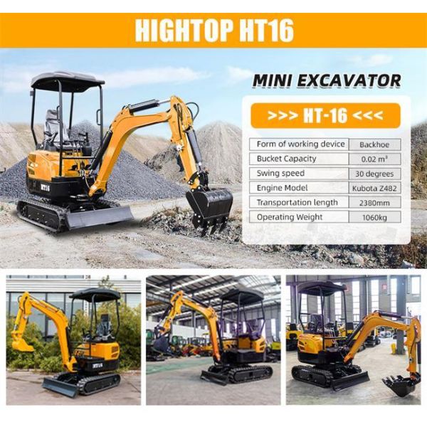 HT18L Mini Excavator with 1310kg Operating Weight
