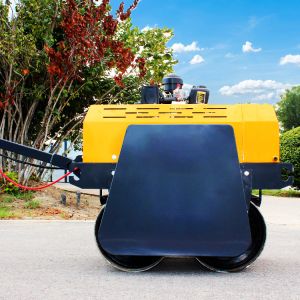 0.5ton Walk Behind Vibratory Road Roller Mini Double Drum Compactor for Sales