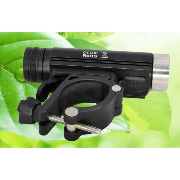 Rechargeable Bicycle Front Light 1000Lm 3.7V With CE FCC Certification