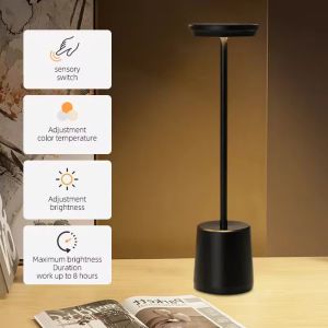 Adjustable Brightness Touch Led Table Lamp 1.6W For Home And Office