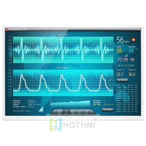 10.1-inch TFT LCD display, capacitive touch screen, 1280x800 dot matrix, LVDS