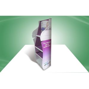 Eco - friendly Point of Sale Cardboard Display Stands Four - shelf for Philips