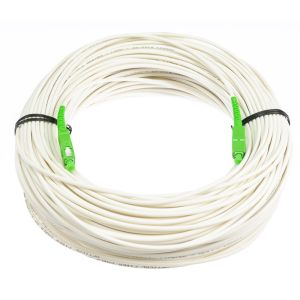 G657B3 Small Bending Radius Fiber Optic SM White 3.0mm SC SC Patch Cord