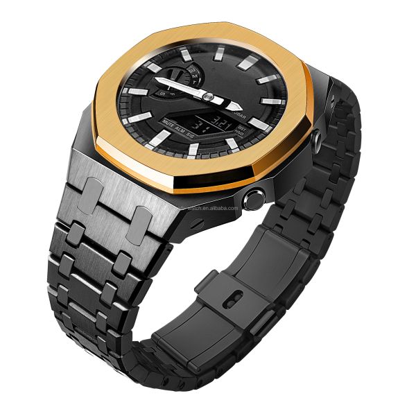 Stainless Steel Case And Silicone Resin Watch Band For Casio G Shock Ga2100 5th Update