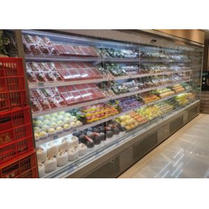 Adjustable Shelf 3600W Commercial Display Freezer Vegetable Open Display Chiller