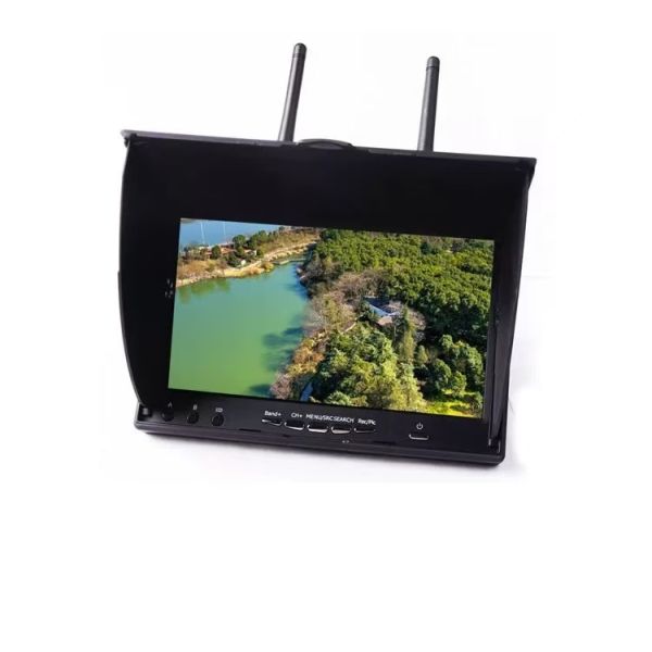 Buy 7-Inch LCD5802D 5.8G 40CH FPV Monitor for Multicopters Drones 800x480 Accessory DVR 2.4Ghz Built-in Battery Charger Included at wholesale prices