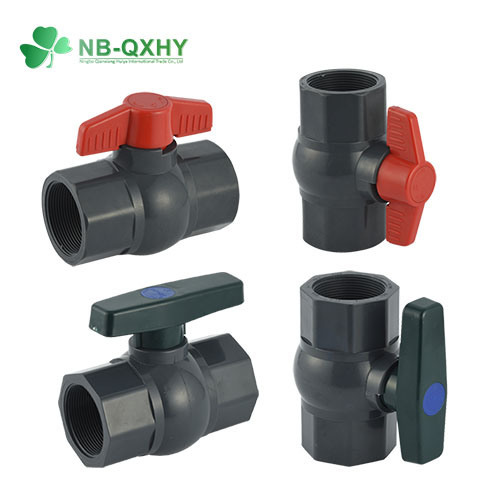 Irrigation Swimming Pool Water Supply Valves Long Handle PVC Valve Octagonal Plastic Ball Valve
