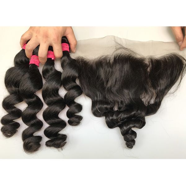 Buy Unprocessed 100% Brazilian Virgin Hair / Loose Wave Human Hair Extensions at wholesale prices