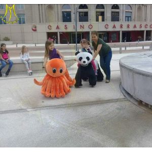 Quality Hansel amusement electric walking coin operated plush motorized animals for sale