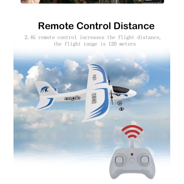 Foam Throwing Plane Airplane Toys Fx802 RC Eagle Glider Aircraft with Automatic Balance and Anti-collision Function