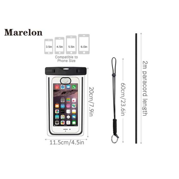 Transparent Swimming Waterproof Cell Phone Cases With Lanyard Strap