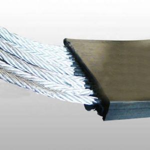 Acid Alkali Resistant ST1000 Durable Wire Rope Conveyor Belt Safe Material