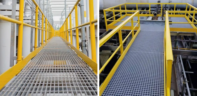 Customizable Construction Tank Walkway with High Zinc Coating Steel Grating Platform
