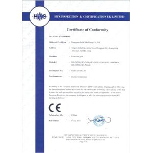 Dongguan Haide Machinery Co., Ltd Certifications