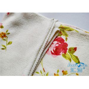 Flower / Cartoon Printed Cleaning Microfiber Cloth Multi-Functional For