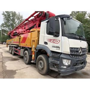 China 2021 Used Sany 62m Pump Truck with Mercedes-Benz Chassis - The First Choice for Efficient Construction on sale