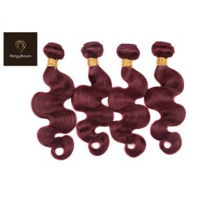 14inch 99j Body 800 Reinforced Vibrant Colored Human Hair Bundles Body Wave