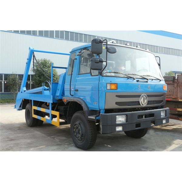 Swing Arm 8cbm Waste Removal Trucks Dongfeng 170hp Refuse Rubbish Collection