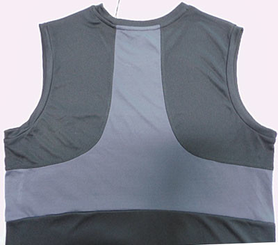 Hot Transfer Print Logo 140gsm Mens Black Muscle Shirt For Running