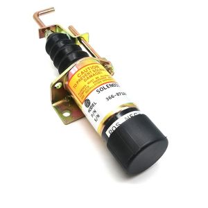 366-07197 Excavator Spare Parts Stop Solenoid 12V 24V Voltage