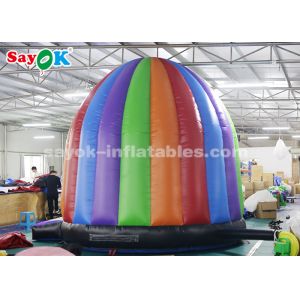 Go Outdoors Air Tent Colorful Inflatable Disco Tent Bounce House With Air Blower