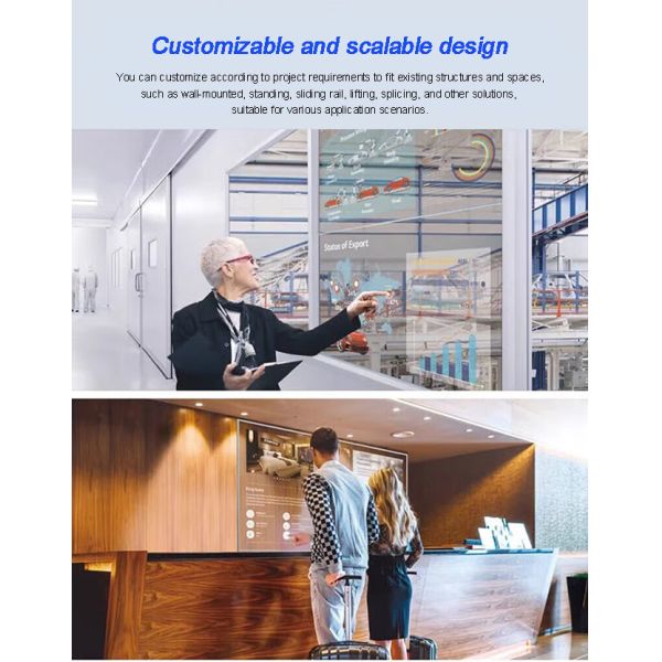 Touchscreen Transparent OLED Screen Customized Clear OLED Display