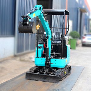Small Digger Moving Type Crawler Excavator 1.8 Ton with 1300mm Track Overall