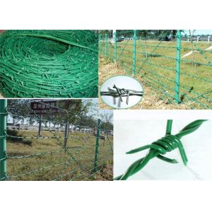 10kg Double Strand Twisted 2.0mm PVC Coated Barbed Wire