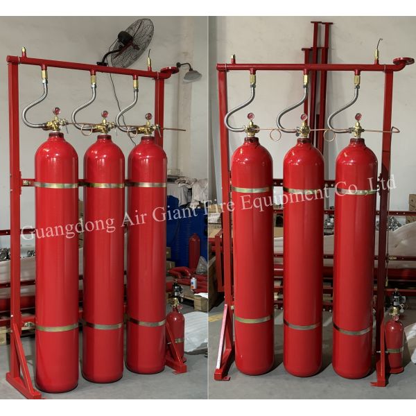Enclosed Flooding Inert Gas Argon IG55 Fire Extinguishing System Without