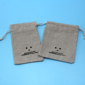 Wholesale Promotional Printed Small Sachet Gift Packaging Drawstring Jute Bag