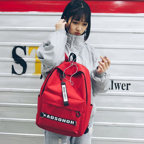 New fashionable women's backpack leisure backpack with large capacity college students school bags