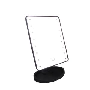 Quality ABS Plastic Square LED Strip Mirror Battery Operated Desktop 16PCS for sale