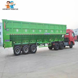 3 Axles Crawler Dump Truck Semi Trailer for delivering stones, sand, coal,