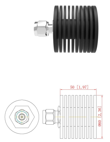 DC-6GHz 30W Dummy Load /Termination Load VSWR 1.25
