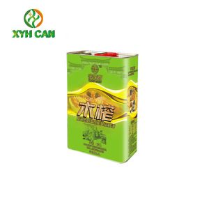 Rectangular Tin Containers For Oliver Oil Packaging with Easy Open End