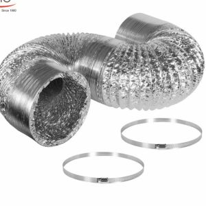 100Mu 25MM Aluminium Foil Flexible Duct For Ventilation