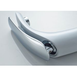 Modern Brass Bathroom Basin Faucets White Painting With Save Water Aerator