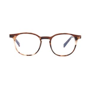 PC Lens Unisex Round Acetate Glasses