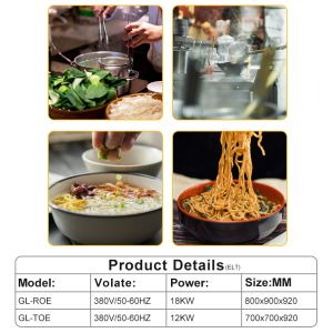 800×900×850 70 Gas Restaurant Cooking Equipment For Quick Service Restaurants