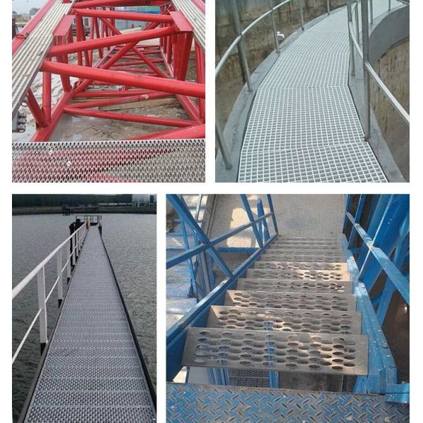 Diamond Grip Safety Grating - Aluminum Stainless Steel Galvanized