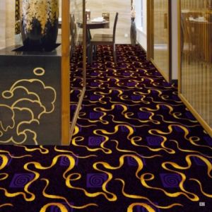 Restaurant Flexible PVC Flooring Jacquard Style Anti - Slip Feature