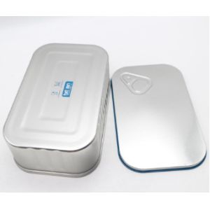 110mic Aluminum Foil Tin Cans Takeaway Packaging Square Carry - Out Container