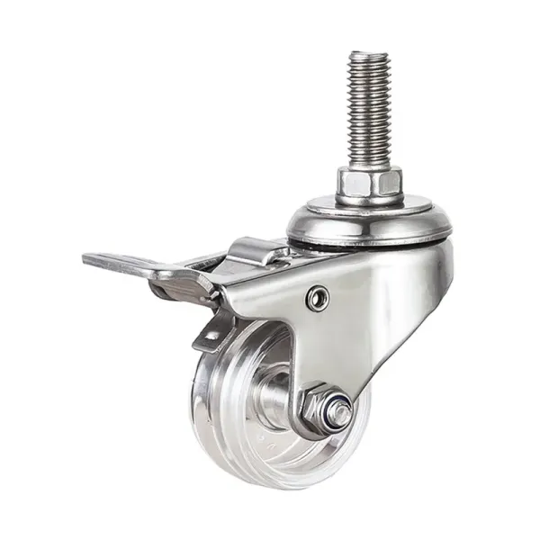 Buy Stainless Steel Medical Equipment Casters With 4.5 Round Tread at wholesale prices