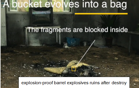 Portable Safe Bomb Disposal Equipment Round Platform Structure High Flexibility
